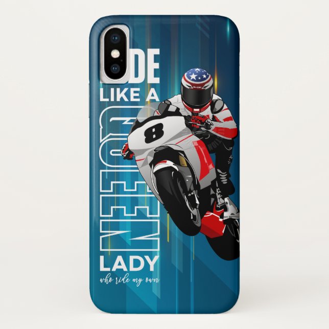 Ride Like a Queen | Coque pour iPhone X (Dos)