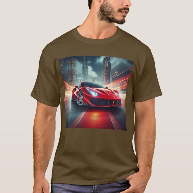 Ride the Rush : T-shirt voiture haute performance (Devant)