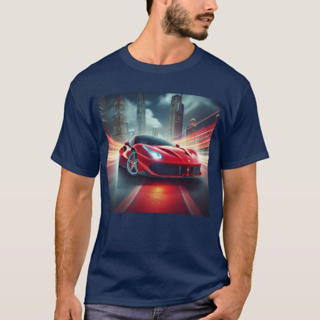 Ride the Rush : T-shirt voiture haute performance (Devant)