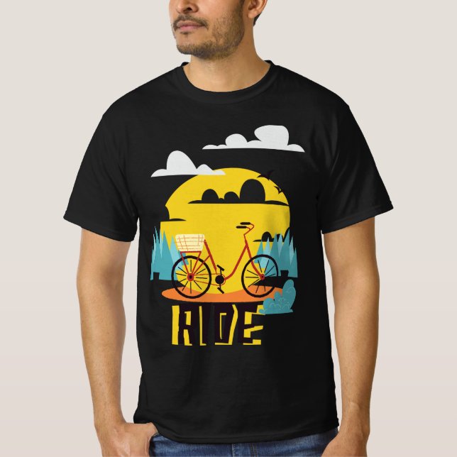 Ride - Vélo Vibrant Aventure T-Shirt (Devant)