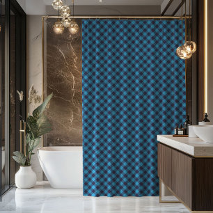 Rideau Bleu Marine Tartan Intemporel Cadeau pour H