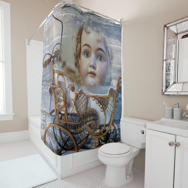 Rideau de Baby shower victorien (En situation)