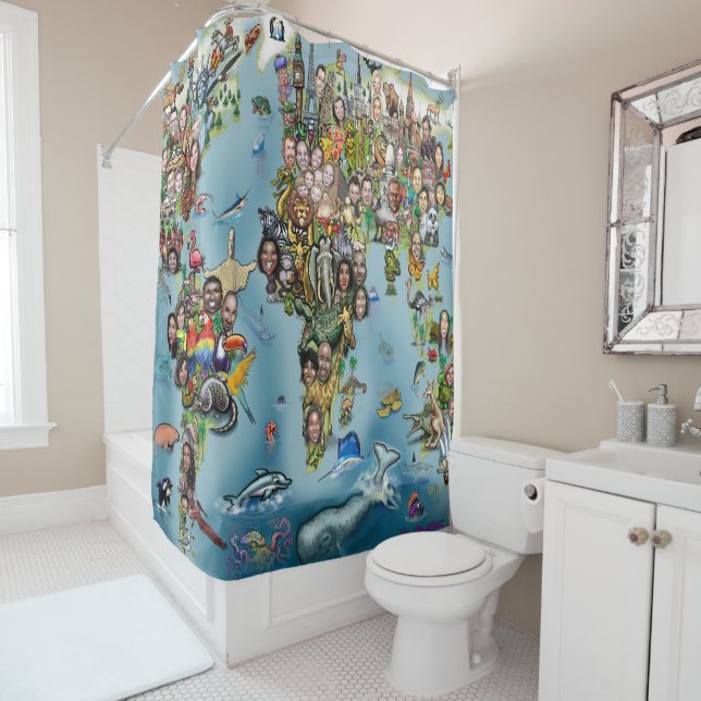 Rideau de douche (En situation)