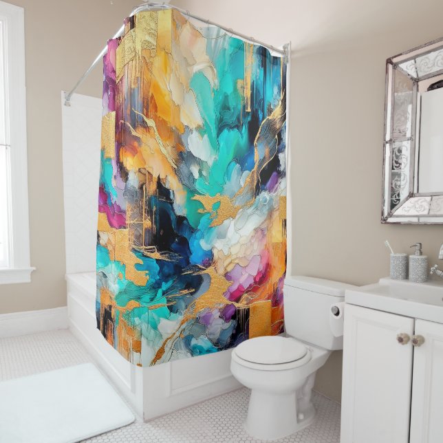 Rideau de douche (En situation)