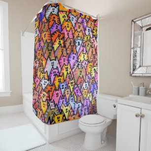 Rideau de douche - 024 - Chats