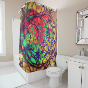 Rideau de douche à étincelles