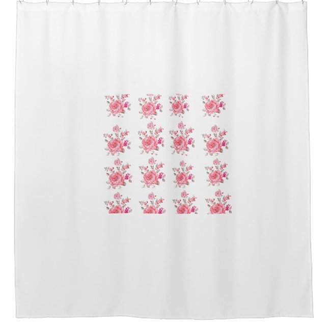 Rideau de douche à fleurs (Devant)