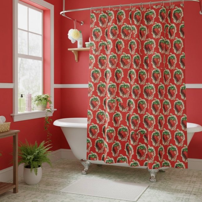Rideau de douche à fraise (Créateur téléchargé)