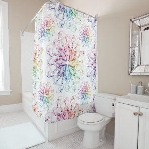Rideau de douche à motif ballet (spectral)