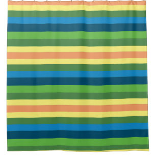 Rideau de douche à rayures de ressort