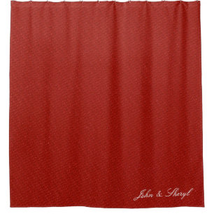 Rideau de douche à texture rouge profond