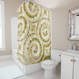 Rideau de douche Abstrait Brown Swirl