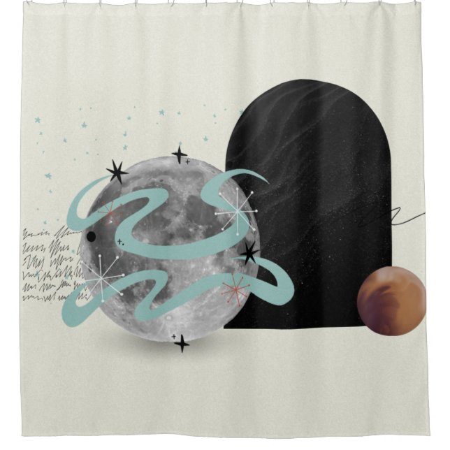 Rideau de douche Abstrait cosmique (Devant)