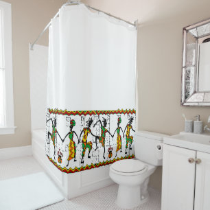 Rideau de douche africain