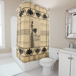 Rideau de douche africain