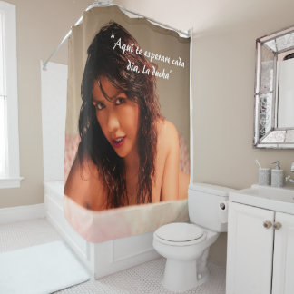 Rideau de douche / Aquí te espero cada día, la duc