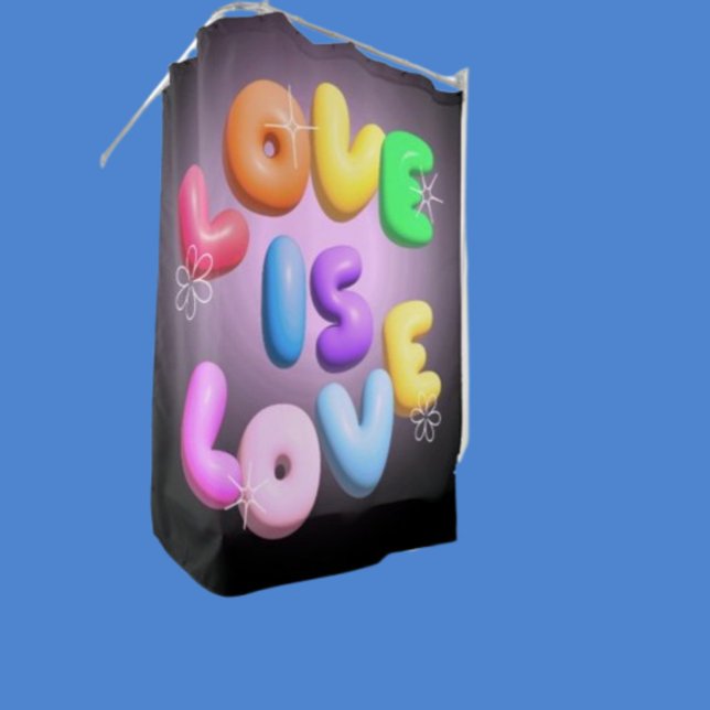 Rideau de douche Arc-en-ciel 3D Fierté "L'amour es (Créateur téléchargé)