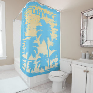 Rideau de douche au palmier de Californie