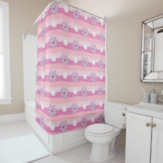 Rideau de douche aux motifs de marguerite mignonne