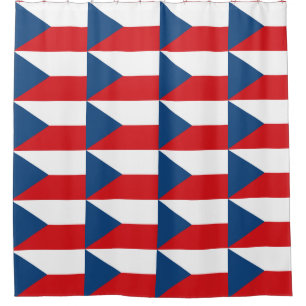 Rideau de douche avec drapeau de la Tchéquie