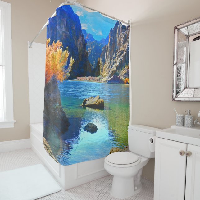 Rideau de douche Beauty of Colorado River Arizona (En situation)