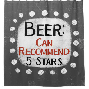 Rideau de douche Beer Review 5 étoiles