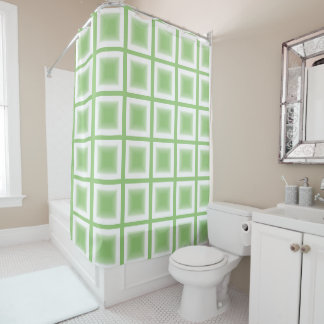 Rideau de douche - Blocs verts