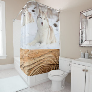 Rideau de douche Bois Husky