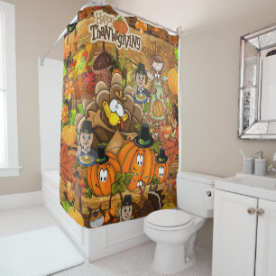 Rideau de douche Bon thanksgiving Jour