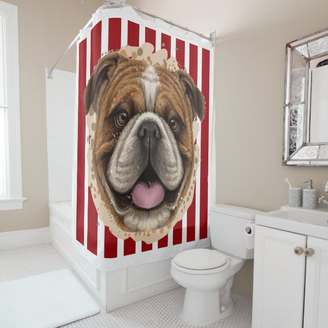 Rideau de douche Bulldog (En situation)