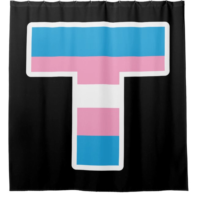 Rideau de douche Capitale de la fierté trans (Devant)