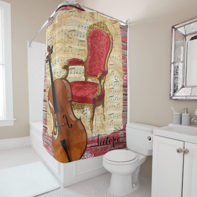 Rideau de douche Cello Victorian (En situation)