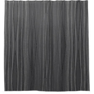 Rideau de douche Charbon foncé Lignes fluides Mode