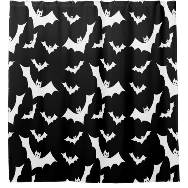 Rideau de douche Chauves-souris vampires gothiques (Devant)