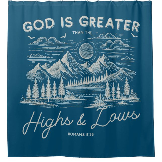 Rideau de douche chrétien (Devant)