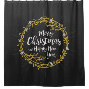 rideau de douche Christmas Wis