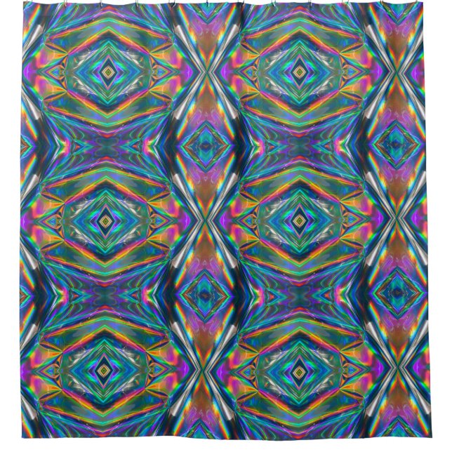 Rideau de douche Chrome Iridescente (Devant)