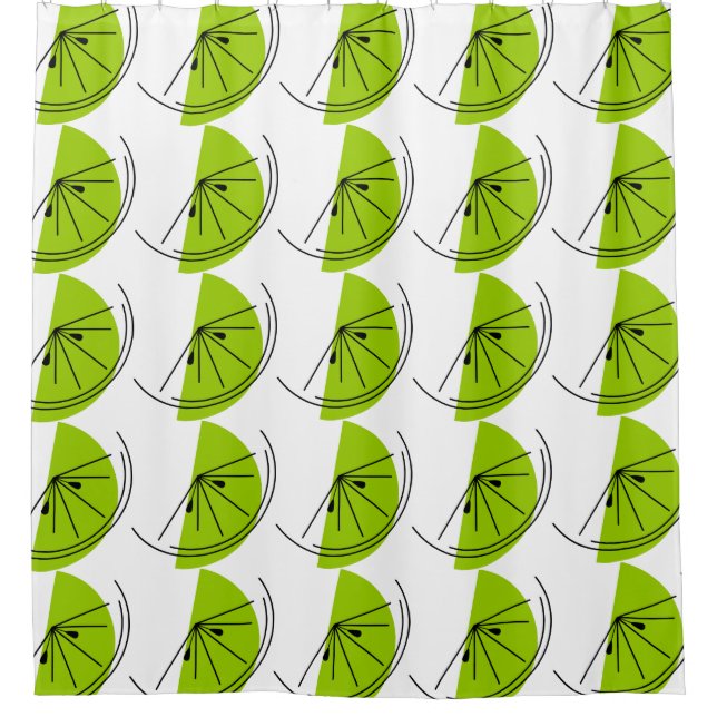 rideau de douche Citrus Lime (Devant)