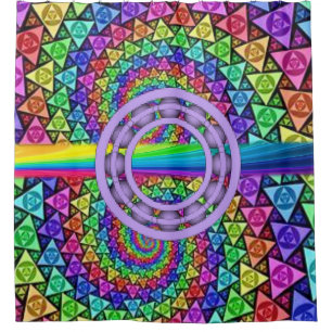 Rideau de douche coloré