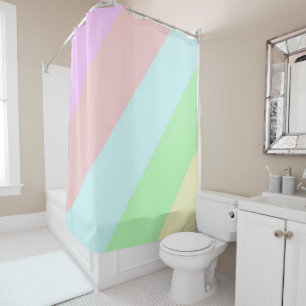 Rideau de douche coloré Pastel