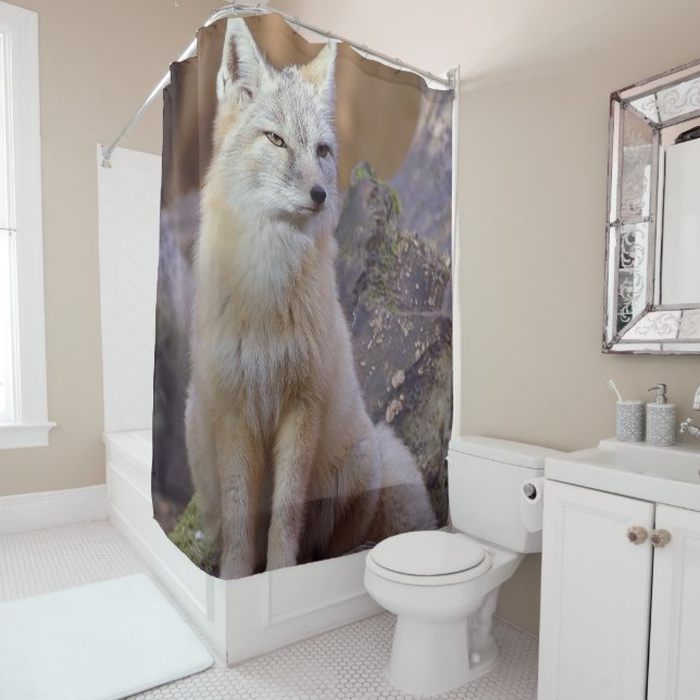 Rideau de douche Corsac Fox (En situation)