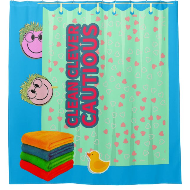 RIDEAU DE DOUCHE CUTE ! (Devant)