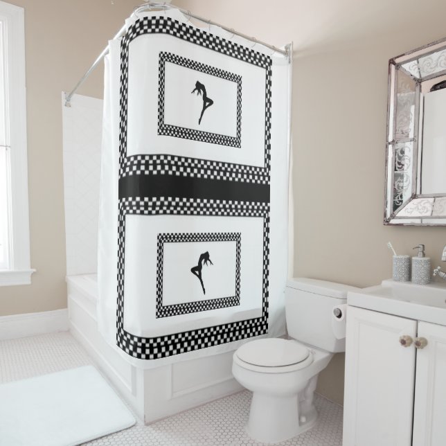 Rideau de douche Dancer (En situation)