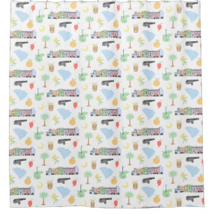 Rideau de douche de Caroline du Sud