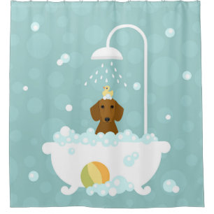 Rideau de douche de Dachshund