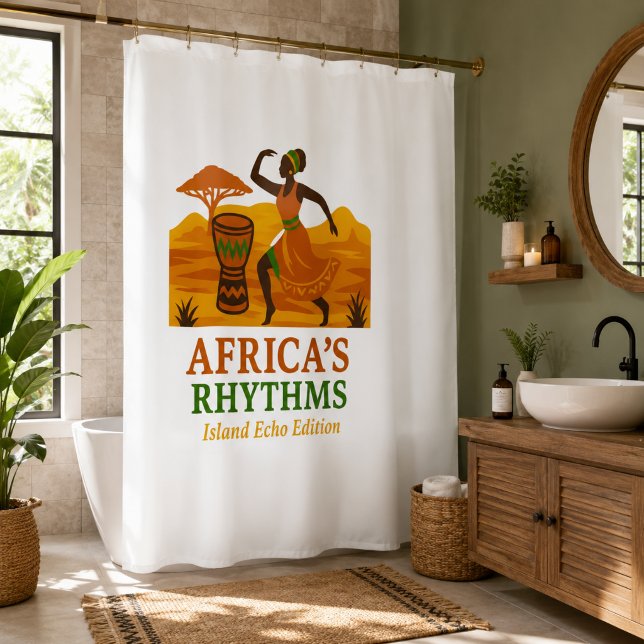 Rideau de douche de danse africaine (Créateur téléchargé)