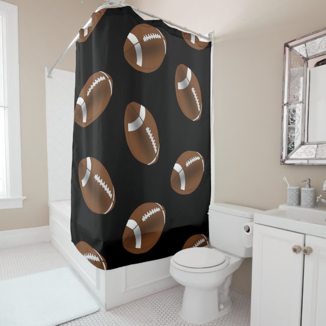 rideau de douche de football (En situation)