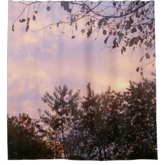 Rideau de douche de la beauté du crépuscule