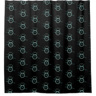 Rideau de douche de la constellation du zodiaque T