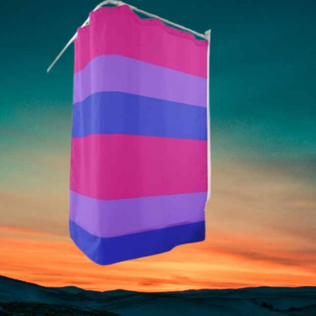 Rideau de douche de la fierté bisexuelle : Audacie (Créateur téléchargé)
